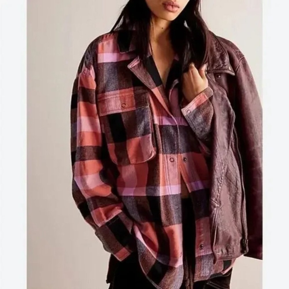 Free People Izzy Flannel Shacket